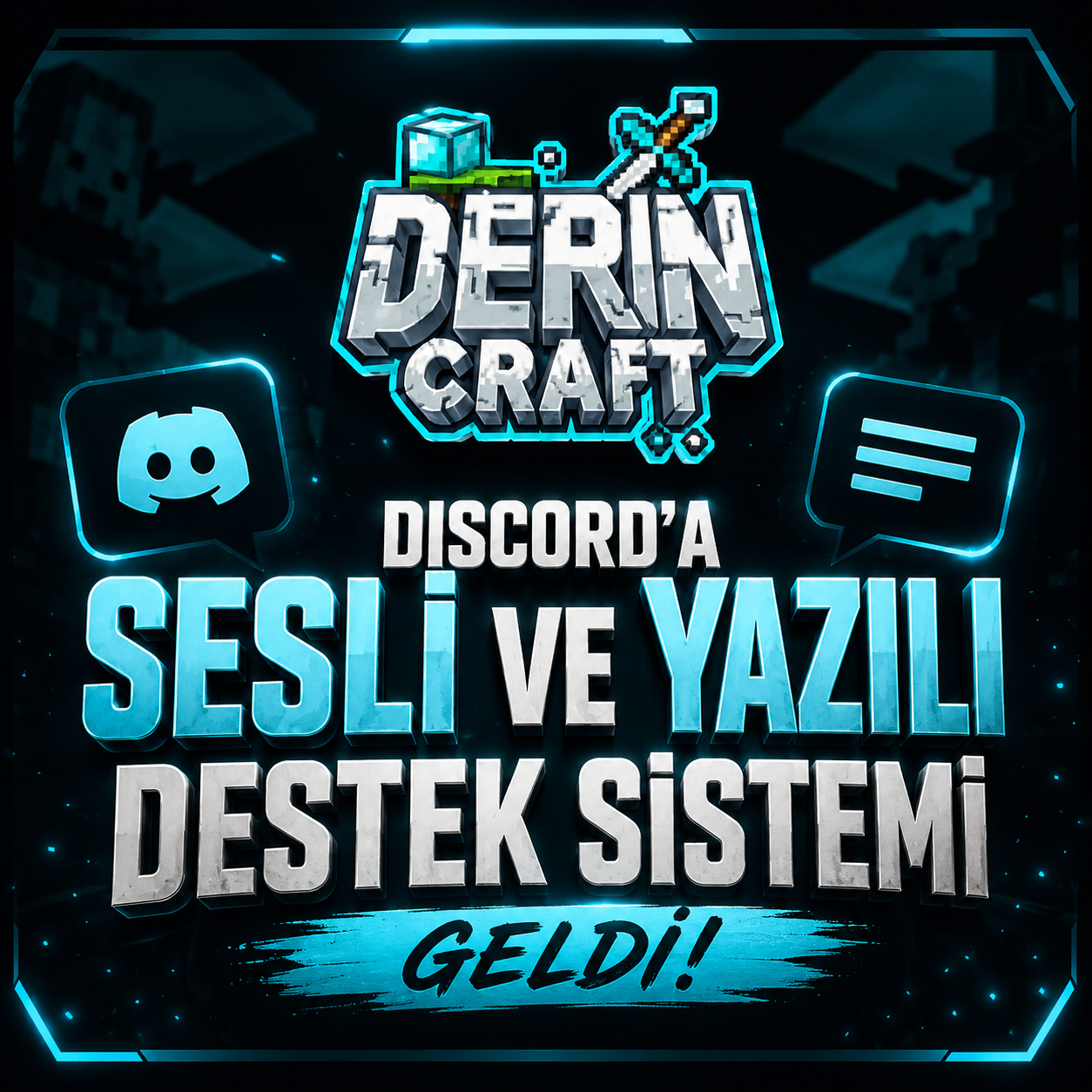 Discord'a destek sistemi eklendi.